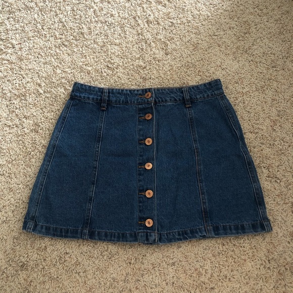 Forever 21 Button-up Jean Skirt - Picture 2 of 4